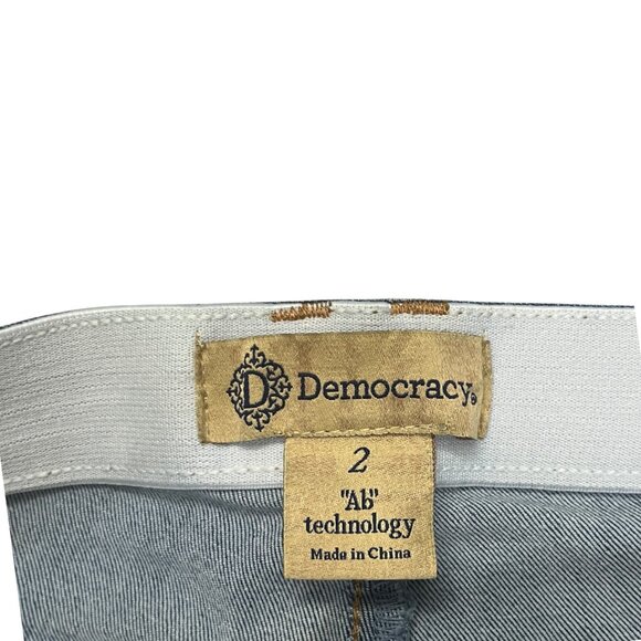 Democracy Ab Solution Bootcut Jeans Women’s Size 2 Blue Stretch Tummy Control - Picture 3 of 14